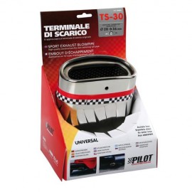 ΑΚΡΟ ΕΞΑΤΜΙΣΗΣ TS-30 Φ 30-37mm - ΟΒΑΛ Μπούκες Εξάτμισης americat.gr