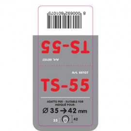 ΑΚΡΟ ΕΞΑΤΜΙΣΗΣ TS-55 Φ 35-42mm - ΛΟΞΟ ΟΒΑΛ Μπούκες Εξάτμισης americat.gr