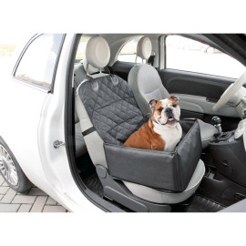 Κουτί Μεταφοράς και Προστατευτικό Κάλυμμα Καθισμάτων Αυτοκινήτου Car Pets Kennel 40x40x25 cm για Σκύλους και Κατοικίδια Ζώα σε μαύρο χρώμα με φερμουάρ και λουρί δεσίματος Lampa - 1 τεμάχιο Αξεσουάρ Κατοικιδίων americat.gr