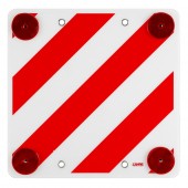 ΑΝΑΚΛΑΣΤΙΚΟ ΣΗΜΑ ΠΡΟΕΞΕΧΟΝΤΟΣ ΦΟΡΤΙΟΥ ΚΟΚΚΙΝΟ/ΑΣΠΡΟ 50x50cm ΠΛΑΣΤΙΚΟ ΠΟΛΥΑΙΘΥΛΕΝΙΟ LAMPA - 1 ΤΕΜ. Ανακλαστήρες americat.gr