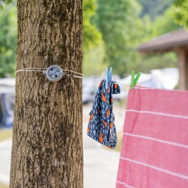 Lampa - Σχοινί Απλώματος Ρούχων Πτυσσόμενο Pull & Dry Πάχους 3 mm και Μήκους 8 m με Γάντζο και Καραμπίνερ - 1 Τεμ. (L7153.6) ΝΕΑ ΠΡΟΪΟΝΤΑ americat.gr