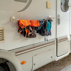 Lampa - Απλώστρα με Βεντούζες και Σχοινί Απλώματος Ρούχων 90 x 3 cm με Μέγιστο Βάρος 4 kg - 1 Τεμ. (L7153.8) ΝΕΑ ΠΡΟΪΟΝΤΑ americat.gr