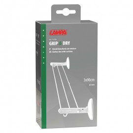 Lampa - Απλώστρα με Βεντούζες και Σχοινί Απλώματος Ρούχων 90 x 3 cm με Μέγιστο Βάρος 4 kg - 1 Τεμ. (L7153.8) ΝΕΑ ΠΡΟΪΟΝΤΑ americat.gr