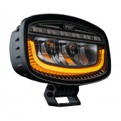 ΠΡΟΒΟΛΕΑΣ ΜΕ ΠΟΡΤΟΚΑΛΙ LED ΦΛΑΣ GLARE OVAL-PRO DEMON LINE 10>30V 51 LED 60W 3500lm 247x175x93mm LAMPA - 1 ΤΕΜ. Φωτισμός LED americat.gr