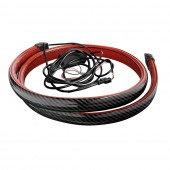 ΤΑΙΝΙΑ ΣΙΛΙΚΟΝΗΣ LED ΚΟΚΚΙΝΟ ΦΩΣ CARBON-LOOK ΠΟΡΤ ΜΠΑΓΚΑΖ SPOILER LED LIGHT 12V IP67 25χ10mm 120cm LAMPA - 1 Τεμ. Φωτισμός LED americat.gr