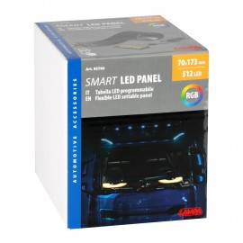 ΠΑΝΕΛ ΕΥΚΑΜΠΤΟ SMART LED PANEL 512 LED 70x173mm RGB ΜΕ ΚΑΛΩΔΙΟ 450cm ΓΙΑ USB & REMOTE CONTROL LAMPA - 1 ΤΕΜ. Φωτισμός LED americat.gr