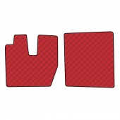 ΠΑΤΑΚΙΑ ΤΕΧΝΟΔΕΡΜΑ ΚΟΚΚΙΝΟ ΓΙΑ IVECO S-WAY 06/2024+ LAMPA - 2 ΤΕΜ. Μαρκέ Πατάκια Τεχνόδερμα americat.gr