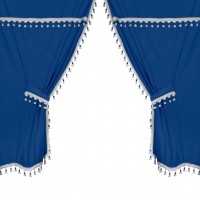 ΣΕΤ ΚΟΥΡΤΙΝΕΣ ΝΤΑΛΙΚΑΣ PREMIER SMART CABIN ΜΠΛΕ 5ΤΕΜ. Κουρτίνες americat.gr