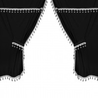 ΣΕΤ ΚΟΥΡΤΙΝΕΣ ΝΤΑΛΙΚΑΣ PREMIER SMART CABIN ΜΑΥΡΟ 5ΤΕΜ. Κουρτίνες americat.gr