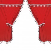 ΣΕΤ ΚΟΥΡΤΙΝΕΣ ΝΤΑΛΙΚΑΣ PREMIER SMART CABIN ΚΟΚΚΙΝΟ 5ΤΕΜ. Κουρτίνες americat.gr