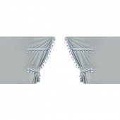 ΚΟΥΡΤΙΝΕΣ ΝΤΑΛΙΚΑΣ LUXURY SMART ΑΣΗΜΙ/ΜΠΛΕ ΣΕΤ LAMPA - 5 ΤΕΜ. Κουρτίνες americat.gr