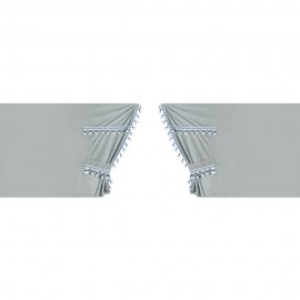 ΚΟΥΡΤΙΝΕΣ ΝΤΑΛΙΚΑΣ LUXURY PRO CABIN ΑΣΗΜΙ / ΜΠΛΕ ΣΕΤ LAMPA - 8 ΤΕΜ. Κουρτίνες americat.gr