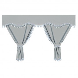 ΚΟΥΡΤΙΝΕΣ ΝΤΑΛΙΚΑΣ LUXURY PRO CABIN ΑΣΗΜΙ / ΜΠΛΕ ΣΕΤ LAMPA - 8 ΤΕΜ. Κουρτίνες americat.gr