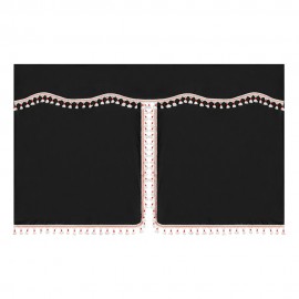 ΚΟΥΡΤΙΝΕΣ ΝΤΑΛΙΚΑΣ LUXURY PRO CABIN ΜΑΥΡΟ / ΚΟΚΚΙΝΟ ΣΕΤ LAMPA - 8 ΤΕΜ. Κουρτίνες americat.gr