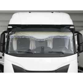 ΚΟΥΡΤΙΝΕΣ ΝΤΑΛΙΚΑΣ LUXURY PRO CABIN ΚΡΕΜ / ΜΠΛΕ ΣΕΤ LAMPA - 8 ΤΕΜ. Κουρτίνες americat.gr