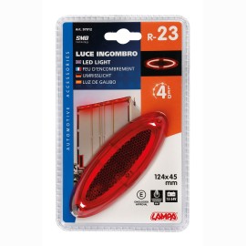 ΦΩΣ ΟΓΚΟΥ 4LED ΚΟΚΚΙΝΟ SMD 12/24V 124mm 1ΤΕΜ. Φώτα Ογκου americat.gr