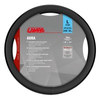 Lampa - Κάλυμμα Τιμονιού Φορτηγού Aura Skeentex Μαύρο Μέγεθος L Ø46–48cm Ultra-Soft, Αντιολισθητικό, Φάρδος 10cm - 1 τεμ. (L9707.4) Διάμετρος 46-48 cm americat.gr
