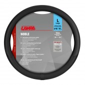 Lampa - Κάλυμμα Τιμονιού Φορτηγού NOBLE από Skeentex L 46-48εκ. Άοσμο Μαλακό αντιολισθητικό εύκολη τοποθέτηση φαρδιά λαβή 10εκ. Μαύρο - 1 τεμ. (L9708.2) Διάμετρος 46-48 cm americat.gr