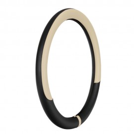 Lampa - Κάλυμμα Τιμονιού Φορτηγού NOBLE από Skeentex L 46-48εκ. Άοσμο Μαλακό αντιολισθητικό εύκολη τοποθέτηση φαρδιά λαβή 10εκ. Μαύρο / Μπέζ - 1 τεμ. (L9708.4) Διάμετρος 46-48 cm americat.gr