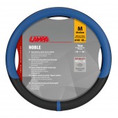 Lampa - Κάλυμμα Τιμονιού Φορτηγού NOBLE από Skeentex M 44-46εκ. Άοσμο Μαλακό αντιολισθητικό εύκολη τοποθέτηση φαρδιά λαβή 10εκ. Μαύρο / Μπλε - 1 τεμ. (L9708.5) ΝΕΑ ΠΡΟΪΟΝΤΑ americat.gr