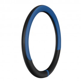 Lampa - Κάλυμμα Τιμονιού Φορτηγού NOBLE από Skeentex L 46-48εκ. Άοσμο Μαλακό αντιολισθητικό εύκολη τοποθέτηση φαρδιά λαβή 10εκ. Μαύρο / Μπλε - 1 τεμ. (L9708.6) Διάμετρος 46-48 cm americat.gr