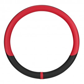 Lampa - Κάλυμμα Τιμονιού Φορτηγού NOBLE από Skeentex L 46-48εκ. Άοσμο Μαλακό αντιολισθητικό εύκολη τοποθέτηση φαρδιά λαβή 10εκ. Μαύρο / Κόκκινο - 1 τεμ. (L9708.8) Διάμετρος 46-48 cm americat.gr