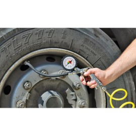 ΜΕΤΡΗΤΗΣ ΠΙΕΣΗΣ ΕΛΑΣΤΙΚΩΝ ΜΕ ΜΑΝΟΜΕΤΡΟ ΚΑΙ ΚΑΛΩΔΙΟ 12m (12 x 6 mm) 20-80 bar Εργαλεία Πίεσης Αέρα americat.gr