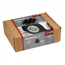 ΚΑΠΑΚΙΑ ΠΑΞΙΜΑΔΙΩΝ/ΜΠΟΥΛΟΝΙΩΝ ΦΟΡΤΗΓΟΥ AMERICAN STAINLESS STEEL Φ32mm ΜΑΥΡΟ LAMPA - 40 ΤΕΜ. Διακόσμηση Τροχών americat.gr