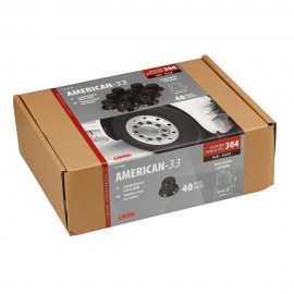 ΚΑΠΑΚΙΑ ΠΑΞΙΜΑΔΙΩΝ/ΜΠΟΥΛΟΝΙΩΝ ΦΟΡΤΗΓΟΥ AMERICAN STAINLESS STEEL Φ33mm ΜΑΥΡΟ LAMPA - 40 ΤΕΜ. Διακόσμηση Τροχών americat.gr