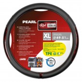 ΚΑΛΥΜΜΑ ΤΙΜΟΝΙΟΥ ΦΟΡΤΗΓΟΥ PEARL RED ΔΕΡΜΑΤΙΝΗ ΜΑΥΡΟ/ΚΟΚΚΙΝΟ (XL) 49-51cm ΟΙΚΟΛΟΓΙΚΟ ΚΑΙ ΑΟΣΜΟ Διάμετρος 49-51 cm americat.gr
