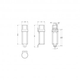 ΣΤΡΟΓΓΥΛΟ ΚΟΥΤΙ ΦΥΛΑΞΗΣ-ΘΗΚΗ ΕΓΓΡΑΦΩΝ (340,5χ98mm) ECO-LINE ΣΕ ΜΑΥΡΟ ΧΡΩΜΑ LAMPA - 1 ΤΕΜ. Στήριξη Εγγράφων americat.gr