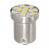 R5W BA15s 24/28V 120LM 12SMD LED x 1 CHIPS HYPER LED ΛΕΥΚΑ 20TEM. Με Κάλυκα americat.gr