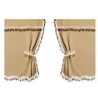 ΚΟΥΡΤΙΝΕΣ ΝΤΑΛΙΚΑΣ OSCURA ΜΠΕΖ 270x110cm 2ΤΕΜ. Κουρτίνες americat.gr