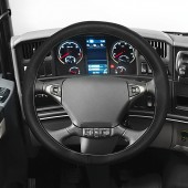 ΚΑΛΥΜΜΑ ΤΙΜΟΝΙΟΥ ΦΟΡΤΗΓΟΥ ΡΑΦΤΟ ΔΕΡΜΑΤΙΝΟ PREMIUM TRUCK 44-46cm ΜΑΥΡΟ ΜΕ ΜΑΥΡΗ ΡΑΦΗ Ραφτά καλύμματα τιμονιού americat.gr