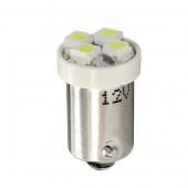 T4W 12V 0,32W BA9s (ΜΙΝΙΟΝ) LED 4xSMD3528 ΛΕΥΚΟ BLISTER 2ΤΕΜ. Με Κάλυκα americat.gr