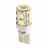 T10 W5W 12V W2,1x9,5d LED 9xSMD3528 ΜΠΛΕ (ΚΑΡΦΩΤΟ ΑΚΑΛΥΚΟ) BLISTER 2ΤΕΜ. M-TECH Χωρίς Κάλυκα americat.gr
