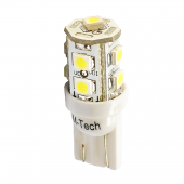 T10 W5W 12V W2,1x9,5d LED 9xSMD3528 ΚΙΤΡΙΝΟ (ΚΑΡΦΩΤΟ ΑΚΑΛΥΚΟ) BLISTER M-TECH - 2ΤΕΜ. Χωρίς Κάλυκα americat.gr
