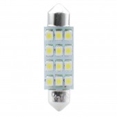 ΛΑΜΠΑΚΙΑ ΠΛΑΦΟΝΙΕΡΑΣ C5W/C10W 12V SV8.5 41mm 1,5W 12xSMD2835 LED OSRAM ΜΠΛΕ BLISTER 2ΤΕΜ. M-TECH Πλαφονιέρας americat.gr