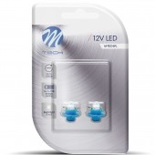 BAX 12V B8,4d 0,2W LED 1xFLUX 5mm ΜΠΛΕ BLISTER 2ΤΕΜ. M-TECH Χωρίς Κάλυκα americat.gr