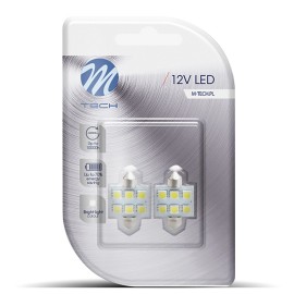 ΛΑΜΠΑΚΙΑ ΠΛΑΦΟΝΙΕΡΑΣ C5W/C10W 12V 1,44W SV8,5 36mm PREMIUM LED 6xSMD5050 ΛΕΥΚΟ BLISTER 2ΤΕΜ. M-TECH Πλαφονιέρας americat.gr