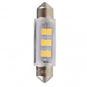 ΛΑΜΠΑΚΙΑ ΠΛΑΦΟΝΙΕΡΑΣ C5W/C10W 12V SV8.5 0,75W 41mm 6xSMD2835 LED OSRAM ΛΕΥΚΟ BLISTER 2ΤΕΜ. M-TECH Πλαφονιέρας americat.gr