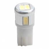T10 W5W 12V W2,1x9,5d LED 6xSMD5730 ΛΕΥΚΟ (ΚΑΡΦΩΤΟ ΑΚΑΛΥΚΟ) BLISTER 2ΤΕΜ. M-TECH Χωρίς Κάλυκα americat.gr
