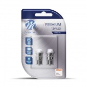 T10 W5W 12V W2.1x9.5d 1xSMD3030 LED ΛΕΥΚΟ CAN-BUS BLISTER 2ΤΕΜ. M-TECH Χωρίς Κάλυκα americat.gr