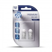 T10 W5W 12V W2.1x9.5d 0,6W 8xSMD3030 LED ΠΟΡΤΟΚΑΛΙ CAN-BUS BLISTER M-TECH - 2 ΤΕΜ Χωρίς Κάλυκα americat.gr