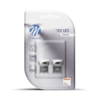 W21/5W (T20) 12V W3x16q 6xSMD2835 LED OSRAM ΛΕΥΚΟ BLISTER 2ΤΕΜ. M-TECH Χωρίς Κάλυκα americat.gr