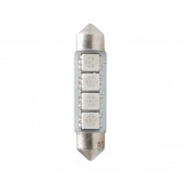 ΛΑΜΠΑΚΙΑ ΠΛΑΦΟΝΙΕΡΑΣ C5W/C10W 12V 0,96W SV8,5 41mm CAN-BUS LED 4xSMD5050 PREMIUM ΜΠΛΕ BLISTER 2ΤΕΜ. Πλαφονιέρας americat.gr