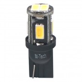 T10 W5W 12V W2.1x9.5d 1,5W 4xHP LED ΛΕΥΚΟ CAN-BUS BLISTER 2ΤΕΜ. M-TECH Χωρίς Κάλυκα americat.gr