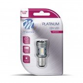 ΛΑΜΠΑΚΙ P21/5W 12/24V BAY15d 12xSMD3030 LED CAN-BUS ΛΕΥΚΟ PLATINIUM BLISTER M-TECH - 1 ΤΕΜ Με Κάλυκα americat.gr