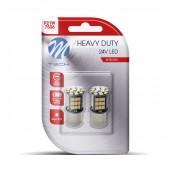 P21W 24V BA15s 48xSMD2835 LED CAN-BUS ΛΕΥΚΟ HEAVY DUTY BLISTER M-TECH - 2 Τεμ. Με Κάλυκα americat.gr