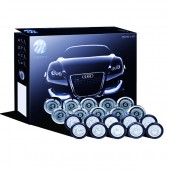 DAYLINE ΠΡΟΣΘΕΤΟ ΔΙΕΘΝΗ ΜΕ 20 ΞΕΧΩΡΙΣΤΑ LED HP 1WX20 12V Φ20mm ΜΑΥΡΑ Διεθνή Φώτα Ημέρας (DRL) americat.gr